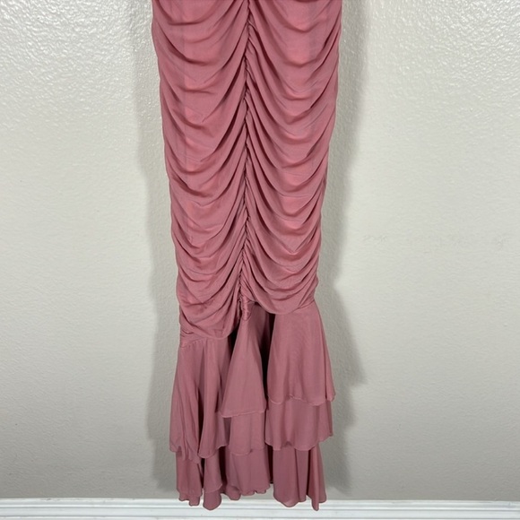 Michael Costello Hilary Gown in Blush - Picture 8 of 8